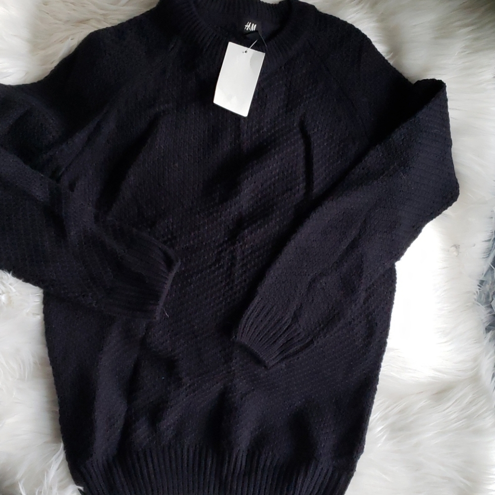 H&M Dark Navy Crewneck Sweater